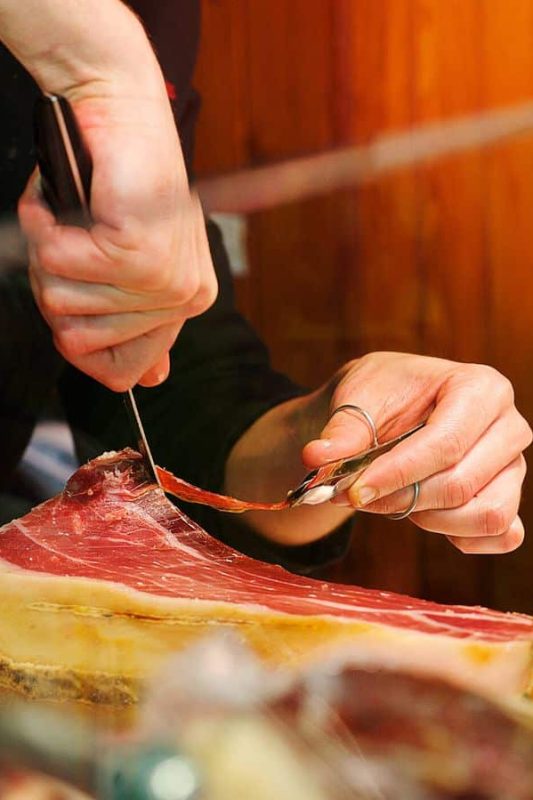 taller corte de jamón